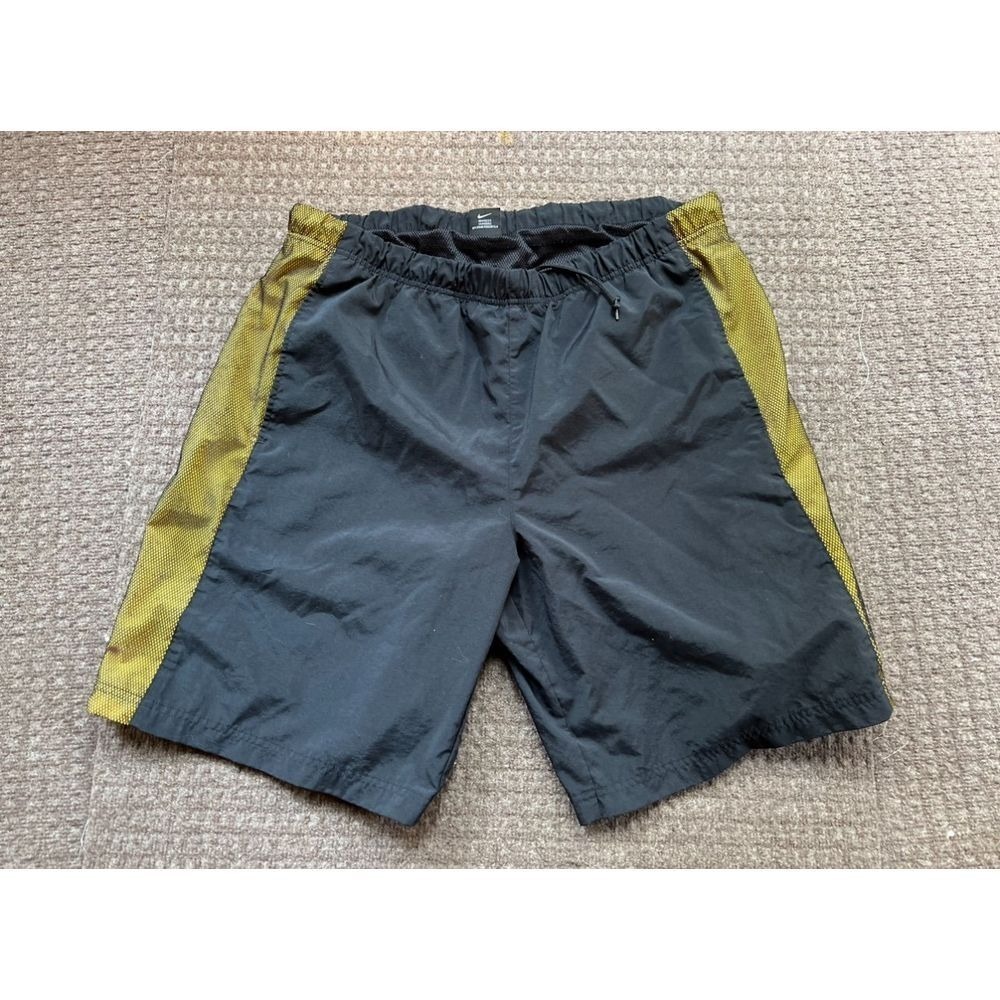 Nike Swim‎ Trunks with Yellow Stripe Detail Lightweight Size XL